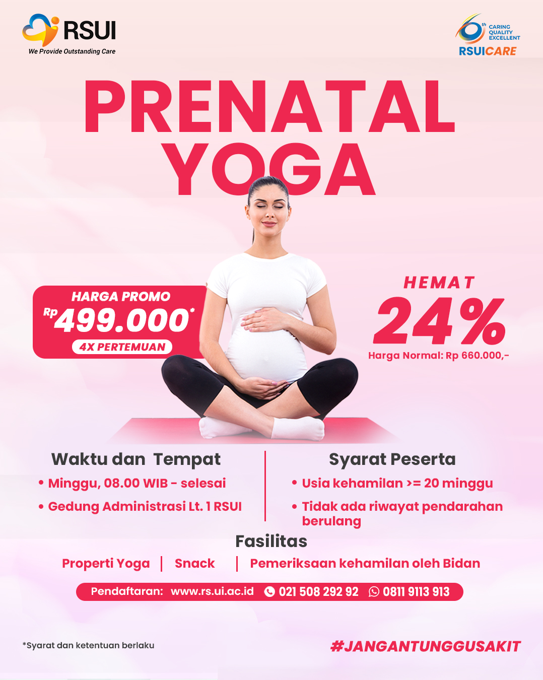 Kelas Prenatal Yoga Rumah Sakit Universitas Indonesia